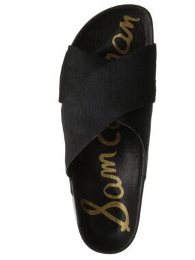 Sam Edelman Adora sandal - black cow hair, size 38